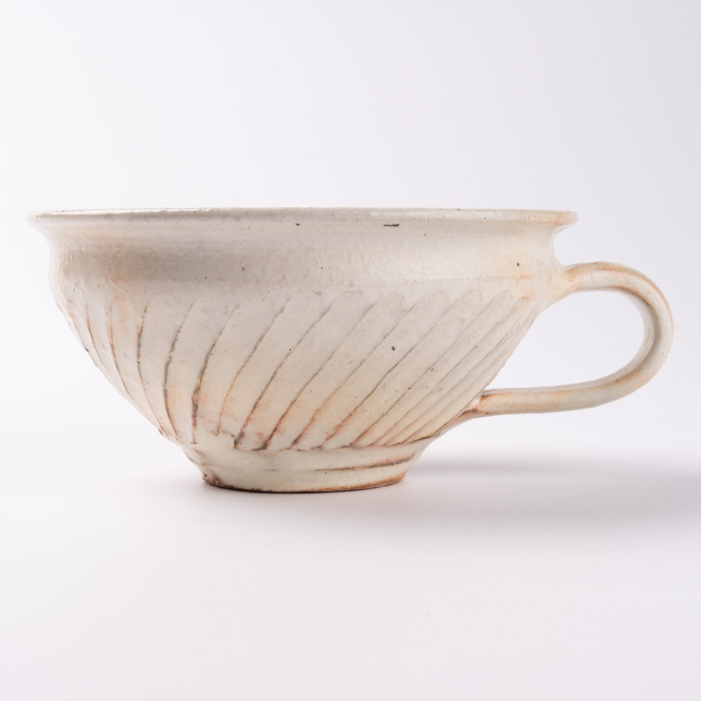 古谷製陶所 鉄散 線彫スープカップ(丸) 信楽焼 古谷製陶所 信楽焼