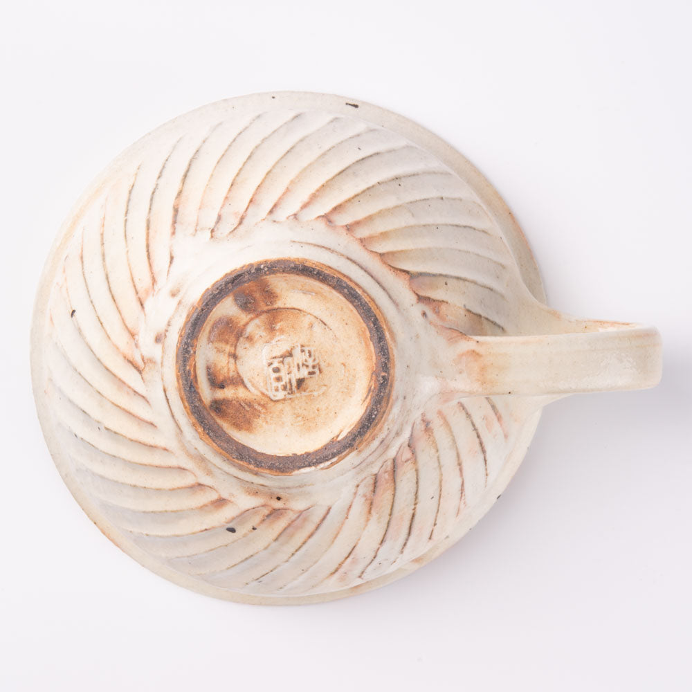 古谷製陶所 鉄散 線彫スープカップ(丸) 信楽焼 古谷製陶所 信楽焼