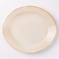 古谷製陶所 鉄散 ダ円リム皿 大 信楽焼 古谷製陶所 信楽焼