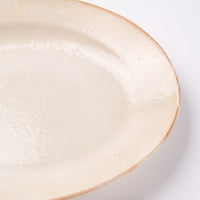 古谷製陶所 鉄散 ダ円リム皿 大 信楽焼 古谷製陶所 信楽焼