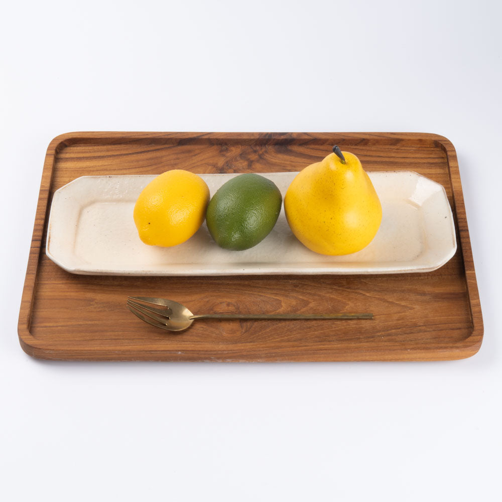 古谷製陶所 鉄散 八角長皿 ¥3,300 大人の焼き物