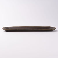 古谷製陶所 サビ釉 八角長皿 信楽焼 古谷製陶所 信楽焼