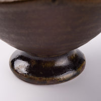 古谷製陶所 サビ釉 輪花高台鉢 信楽焼 古谷製陶所 信楽焼