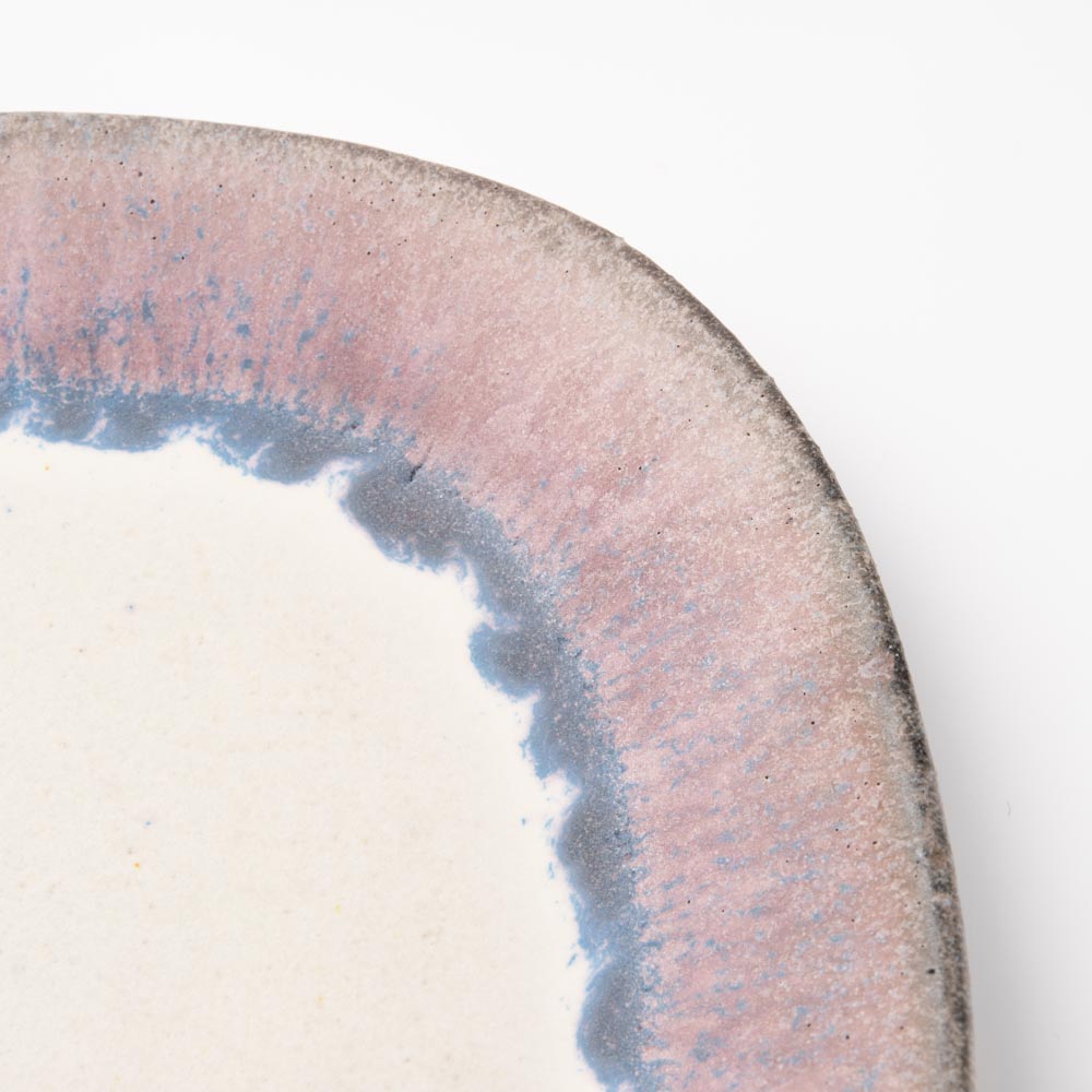 3RD CERAMICS パンのお皿 WeekDAY 青 3RD CERAMICS 陶磁器作家もの