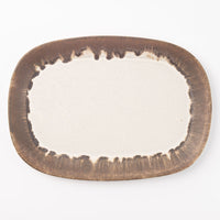3RD CERAMICS パンのお皿 WeekEND 茶 3RD CERAMICS 陶磁器作家もの