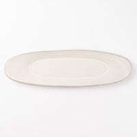 3RD CERAMICS 楕円皿 M 白 3RD CERAMICS 陶磁器作家もの