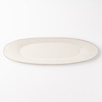 3RD CERAMICS 楕円皿 L 白 3RD CERAMICS 陶磁器作家もの