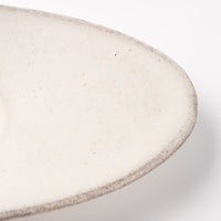 3RD CERAMICS 楕円皿 L 白 3RD CERAMICS 陶磁器作家もの