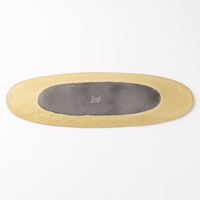 3RD CERAMICS 楕円皿 M 黄 3RD CERAMICS 陶磁器作家もの