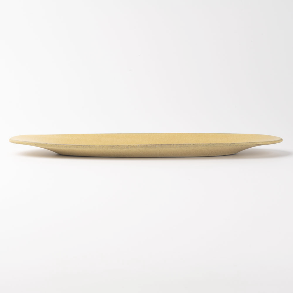 3RD CERAMICS 楕円皿 L 黄 3RD CERAMICS 陶磁器作家もの