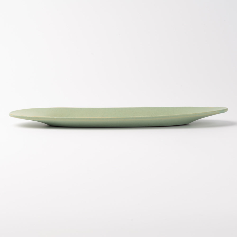 3RD CERAMICS 楕円皿 M ターコイズ ¥5,830 大人の焼き物
