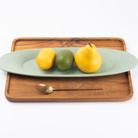 3RD CERAMICS 楕円皿 L ターコイズ 3RD CERAMICS 陶磁器作家もの
