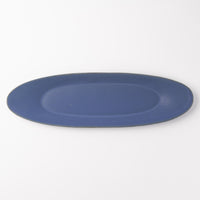 3RD CERAMICS 楕円皿 L インディゴ 3RD CERAMICS 陶磁器作家もの
