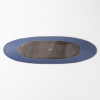 3RD CERAMICS 楕円皿 L インディゴ 3RD CERAMICS 陶磁器作家もの