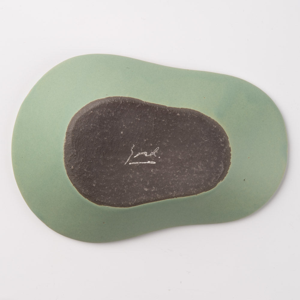 3RD CERAMICS おつまみ皿 G ターコイズ 3RD CERAMICS 陶磁器作家もの