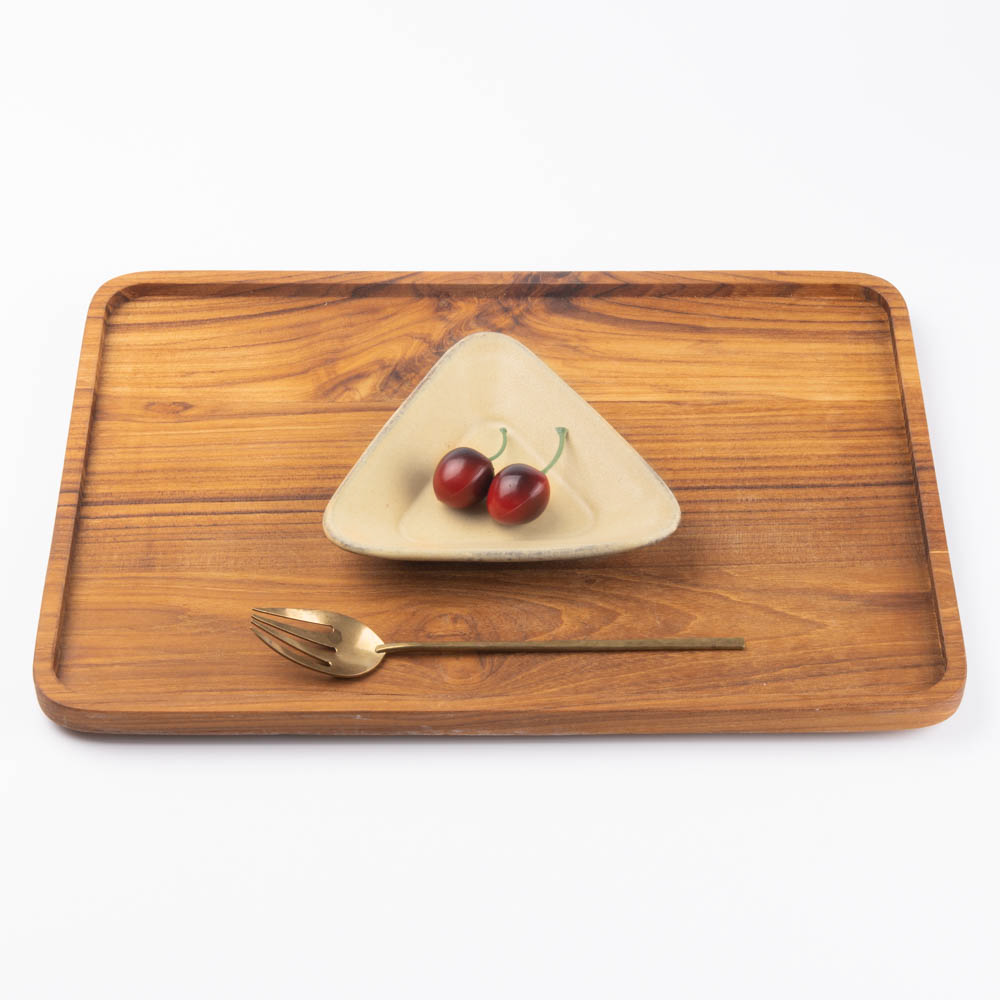 3RD CERAMICS おつまみ皿 T 黄 3RD CERAMICS 陶磁器作家もの