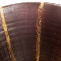 Deep Gorge WAN(飯碗・フリーカップ) acorn & tan(焦茶 x 黄) Deep Gorge 陶磁器作家もの