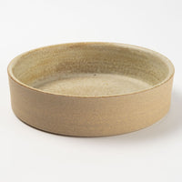 作家 エヴァンズ高田寛子 FLAT BOWL SAND(ベージュ) 作家 エヴァンズ高田寛子 陶磁器作家もの