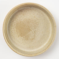 作家 エヴァンズ高田寛子 FLAT BOWL SAND(ベージュ) 作家 エヴァンズ高田寛子 陶磁器作家もの