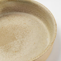作家 エヴァンズ高田寛子 FLAT BOWL SAND(ベージュ) 作家 エヴァンズ高田寛子 陶磁器作家もの