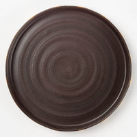 作家 エヴァンズ高田寛子 FLAT M acorn & tan(焦茶 x 黄) 作家 エヴァンズ高田寛子 陶磁器作家もの