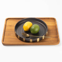 作家 エヴァンズ高田寛子 FLAT M acorn & tan(焦茶 x 黄) 作家 エヴァンズ高田寛子 陶磁器作家もの