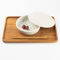 作家 前田麻美 灰青釉蓋物(L) 作家 前田麻美 陶磁器作家もの