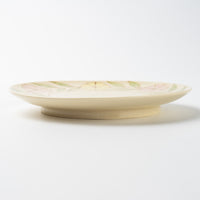 アトリエたき 花輪 小皿(ピンク×黄) アトリエたき 陶磁器作家もの