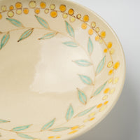 アトリエたき 実と葉 鉢(黄) アトリエたき 陶磁器作家もの