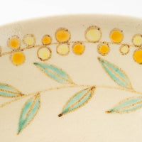 アトリエたき 実と葉 鉢(黄) アトリエたき 陶磁器作家もの