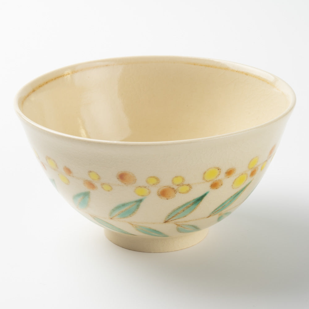 アトリエたき 実と葉 飯碗(黄) アトリエたき 陶磁器作家もの