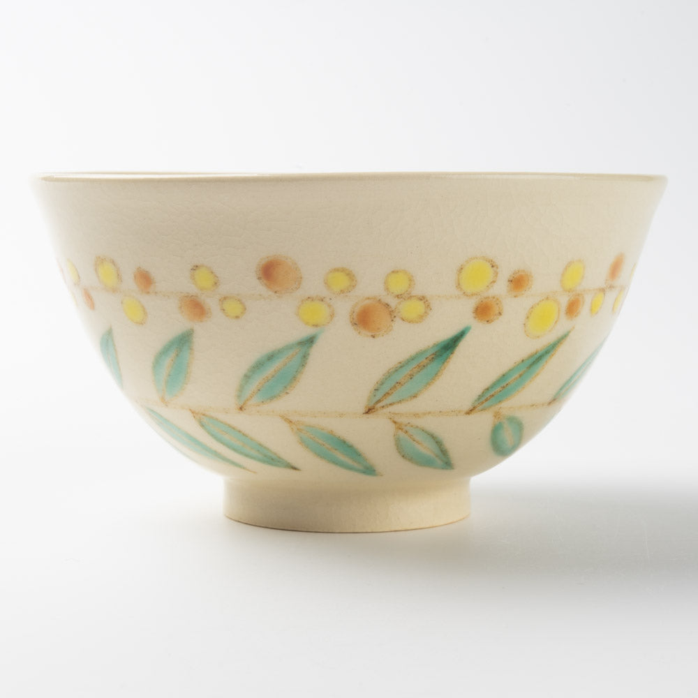 アトリエたき 実と葉 飯碗(黄) アトリエたき 陶磁器作家もの