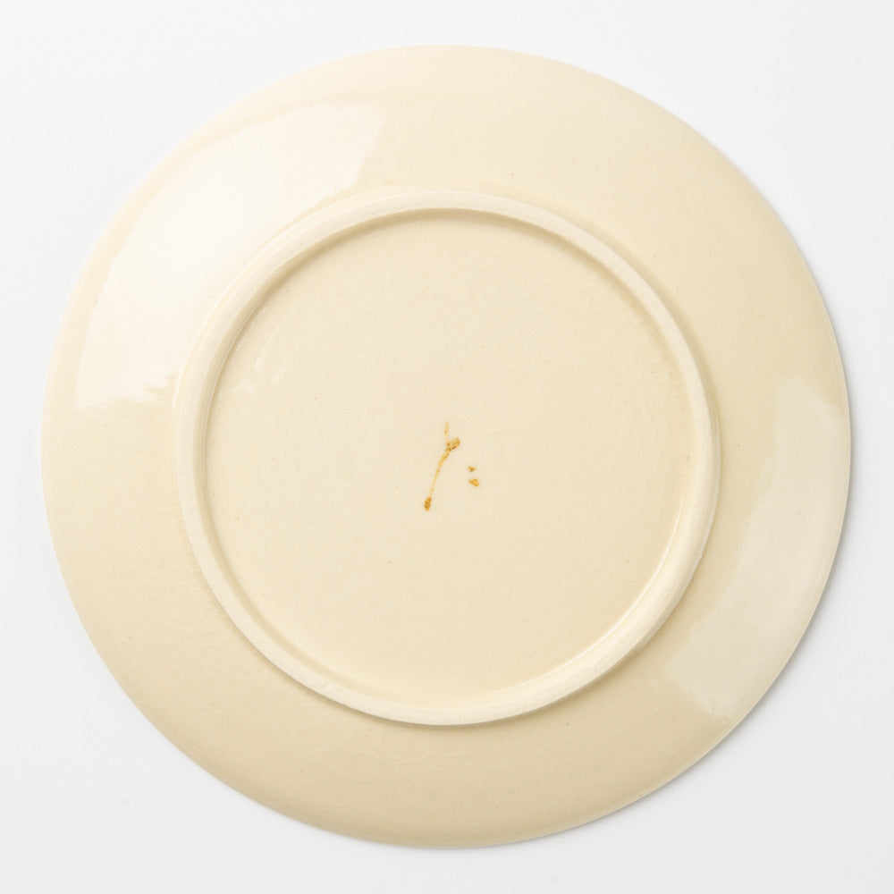 アトリエたき 黄色の花 小皿 アトリエたき 陶磁器作家もの