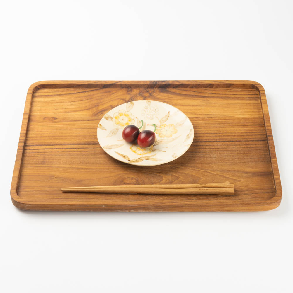 アトリエたき 黄色の花 小皿 アトリエたき 陶磁器作家もの