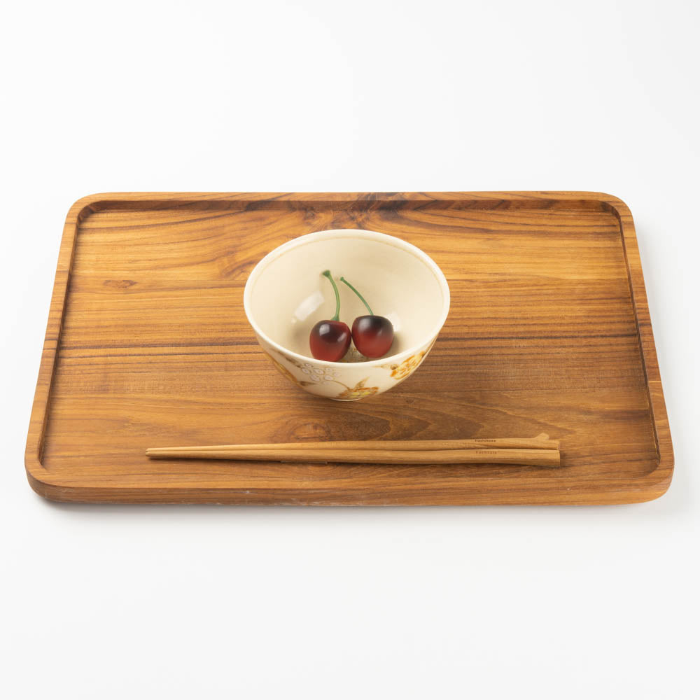 アトリエたき 黄色の花 飯碗 アトリエたき 陶磁器作家もの