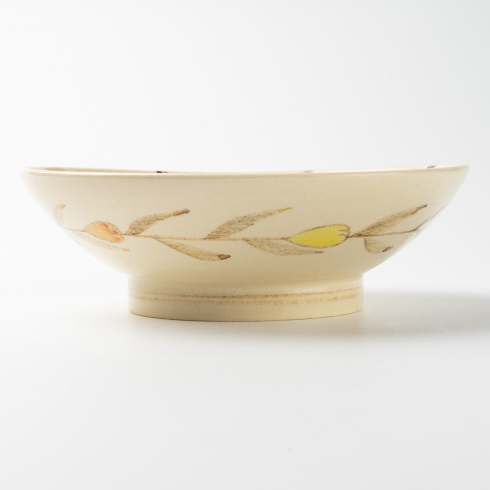 アトリエたき 黄色の花 鉢 アトリエたき 陶磁器作家もの