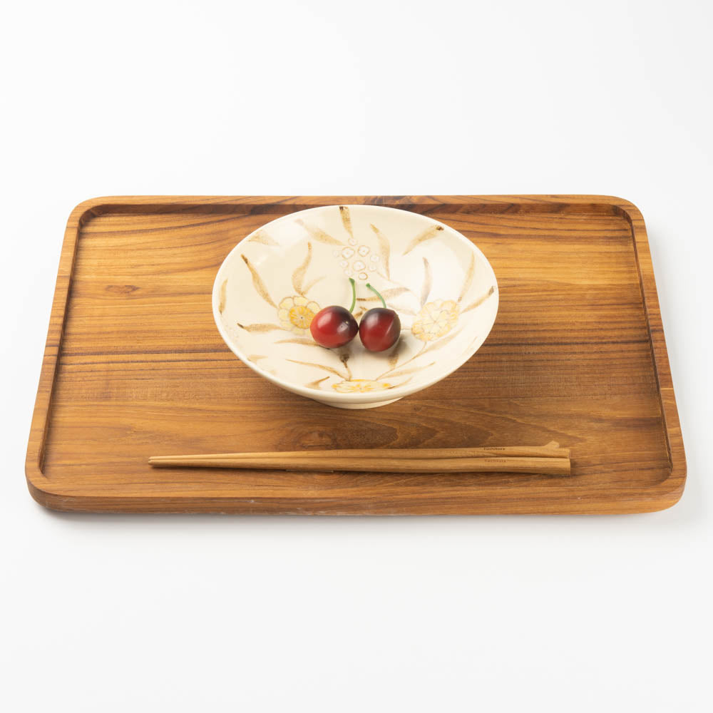 アトリエたき 黄色の花 鉢 アトリエたき 陶磁器作家もの