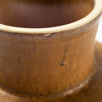 yoshida pottery 高杯皿(S) さびいろこはく yoshida pottery 陶磁器作家もの