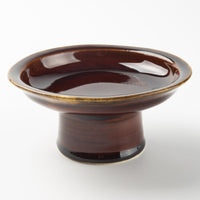 yoshida pottery 高杯皿(S) 飴 yoshida pottery 陶磁器作家もの