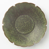 yoshida pottery 雪輪皿 さびいろうぐいす yoshida pottery 陶磁器作家もの