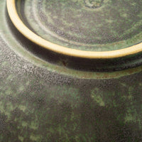 yoshida pottery 雪輪皿 さびいろうぐいす yoshida pottery 陶磁器作家もの