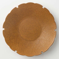 yoshida pottery 雪輪皿 さびいろこはく yoshida pottery 陶磁器作家もの