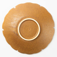 yoshida pottery 雪輪皿 さびいろこはく yoshida pottery 陶磁器作家もの