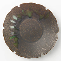 yoshida pottery 雪輪皿 さびいろすす yoshida pottery 陶磁器作家もの