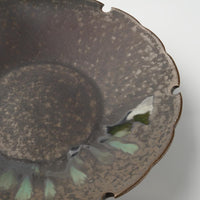yoshida pottery 雪輪皿 さびいろすす yoshida pottery 陶磁器作家もの