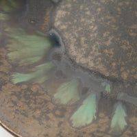 yoshida pottery 雪輪皿 さびいろすす yoshida pottery 陶磁器作家もの
