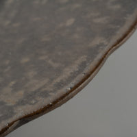 yoshida pottery 雪輪皿 さびいろすす yoshida pottery 陶磁器作家もの
