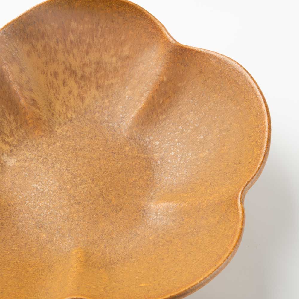 yoshida pottery 梅鉢 さびいろこはく yoshida pottery 陶磁器作家もの