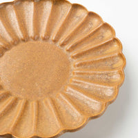 yoshida pottery 輪花皿 さびいろこはく yoshida pottery 陶磁器作家もの