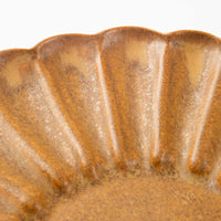yoshida pottery 輪花皿 さびいろこはく yoshida pottery 陶磁器作家もの